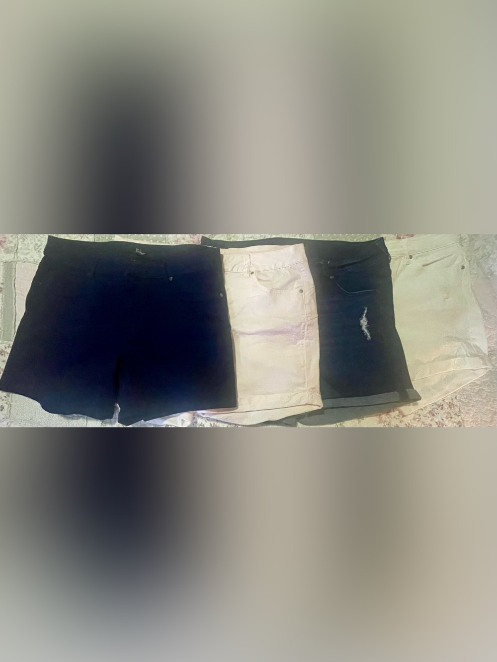 Women’s Size 16 Shorts-4 Pair Bundle(1822,d.jeans, Celebrity Pink, Dollhouse